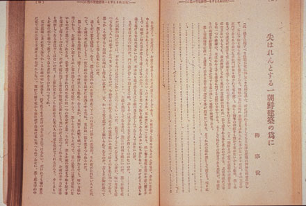 Fig. 5 Yanagi Muneyoshi, "Ushinawarentosuru ichi chosen-kenchiku 